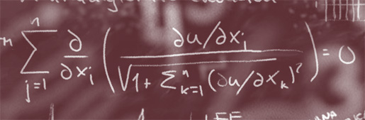 Matematisk formel på en svart tavla.